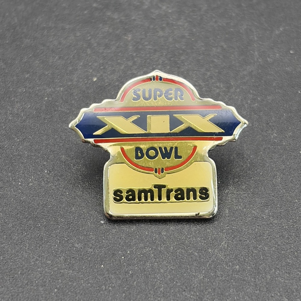 Super Bowl XIX NFL Football samTrans‎ Lapel Hat Pin